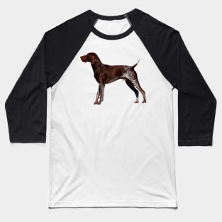 Liver German Shorthaired Pointer Stacked Baseball T-Shirt